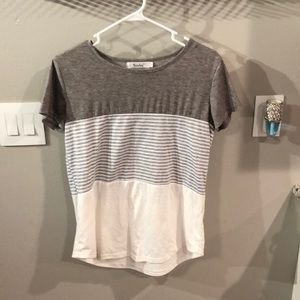Gray stripped shirt